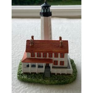 Scaasis Cape Henlopen DE Lighthouse Handcrafted Nautical Figurine 4”